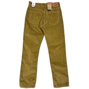Levis Pants Womens 30x29 Brown Corduroy Stretch Preppy Casual NWT IRREGULAR 5222